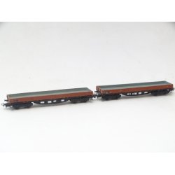 PK 4514 2 stk. MRKLIN. Lange ben godsvogne, 2 stk. H0. Brugt