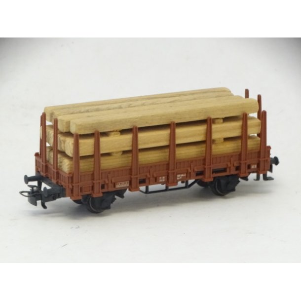 PK 4459. MRKLIN. ben godsvogn med last. H0. Brugt