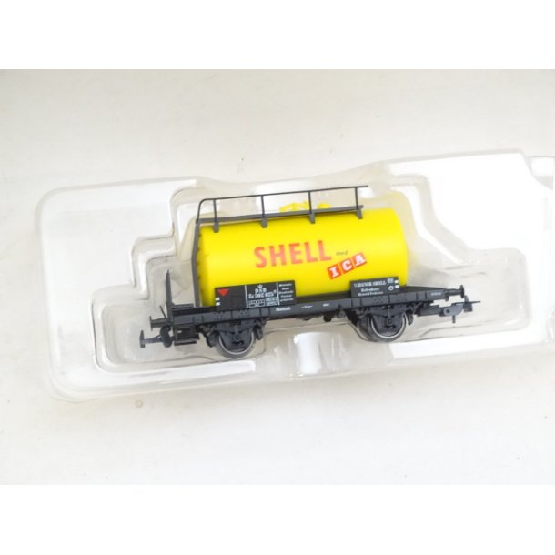 BRUGT  OP 96069 Piko tankvogn fra Shell med ICA. H0. Brugt
