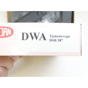 BRUGT OP DWA. Tjenestevogn. H0. Brugt