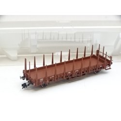 BRUGT OP 5923 FLEISCHMANN. DB Rms 31 Fladvogn med k�bskinner. H0. Brugt.
