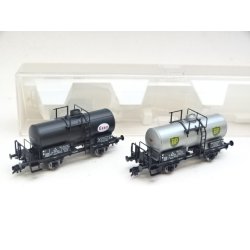 BRUGT OP 581107 FLEISCHMANN. DSB Tankvognss�t Esso og BP. H0. Brugt.