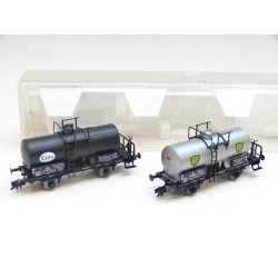 BRUGT OP 581107 FLEISCHMANN. DSB Tankvognss�t Esso og BP. H0. Brugt.