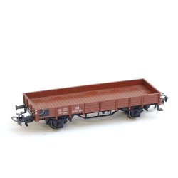 Kir H 4471 Mrklin DB brun fladvogn. H0. Brugt