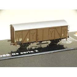 OP 0401. MCK. DSB Gs 41985. Lukket godsvogn med s�lvtag. H0. Brugt