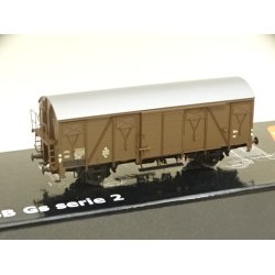 OP 0406. MCK. DSB Gs 42714. Lukket godsvogn med s�lvtag. H0. Brugt