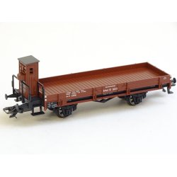 Kir 46071 MRKLIN Fladvogn fra DRG med bremsehus. H0. Brugt