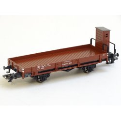 Kir 46071 MRKLIN Fladvogn fra DRG med bremsehus. H0. Brugt