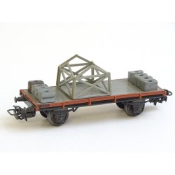 Kir 4503 MRKLIN Ombygget fladvogn med last. H0. Brugt