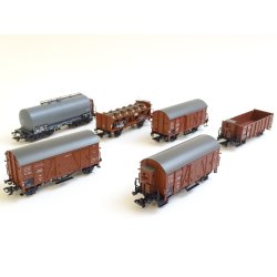 HT 46094 MRKLIN Godsvogns st Epoke III. H0. Brugt