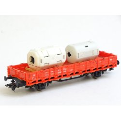 Kir Rd m. last.. ROCO. Fladvogn. H0. Brugt