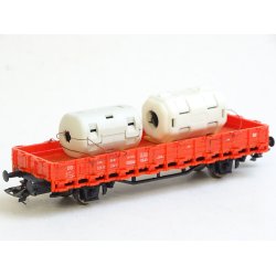 Kir Rd m. last.. ROCO. Fladvogn. H0. Brugt