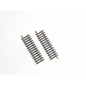 Ja 00/2 FLEISCHMANN. 6 stk. lige skinne stykke, 10,0 cm. H0. Brugt