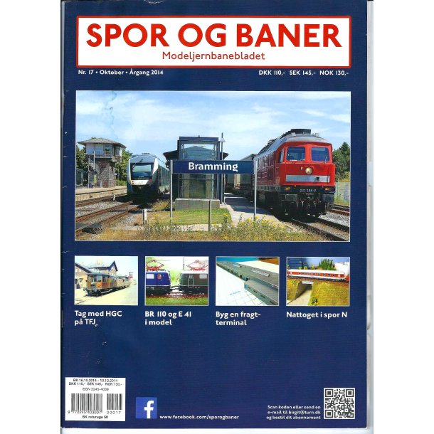 Spor og Baner 17 2014. Brugt. Bagsiden har fet lidt fugt. Se billede.