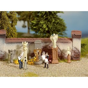 14872 NOCH. Gravsten og statuer. H0