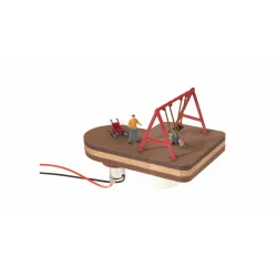 13401 NOCH. Dobbelt gynge med mekaniske gynger. H0. 