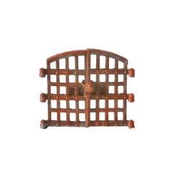 60762 NOCH. Forladt grotte med hndmalet tipvogn og lge samt Egetr. H0