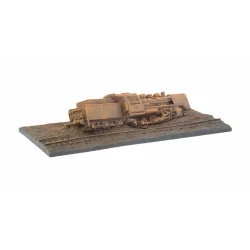 60763 NOCH. Diorama af forulykket lokomotiv. H0. 