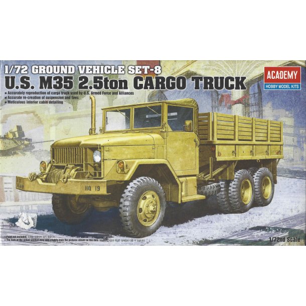 13410 ACADEMY. U.S. M35 2.5ton Cargo Truck. 1:72