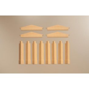 80413 Auhagen Hjrne stolper og gavltrekanter. H0