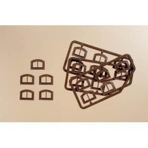 80215 Auhagen Vinduer brune. H0