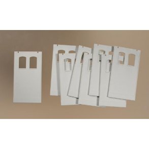 80721 Auhagen Hvid vg med 2 vinduer. H0