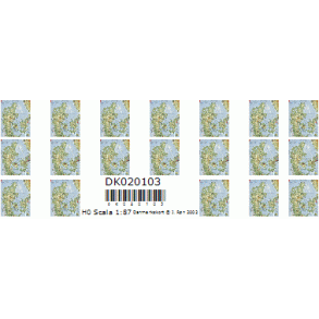 020103 STATIONEN. Danmakskort H0 Selvklbende.