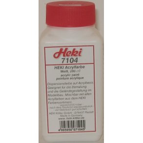 7104 Heki Hvid Akrylmaling.