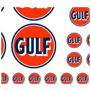 OLIESELSKABER. GULF i gammel Logo. H0