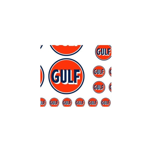 OLIESELSKABER. GULF i gammel Logo. H0