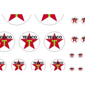 OLIESELSKABER. TEXACO - 3. ldste logo. H0.