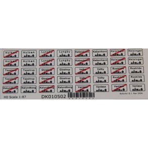 010502 VEJSKILTE. Bytavler 1. H0. Selvklbende.