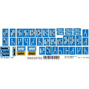 010702 VEJSKILTE. Oplysningstavler. H0. Selvklbende.